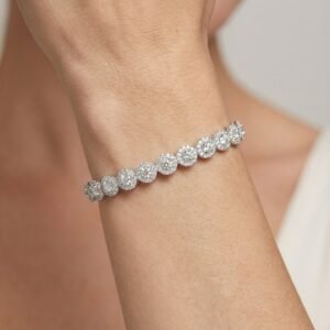 צמיד כסף מבריק