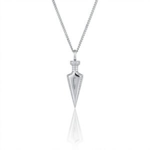 תליון כסף 925 חץ זרקונים