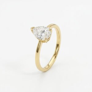 טבעת סוליטר טיפה