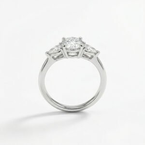 טבעת קלסית עם טיפות