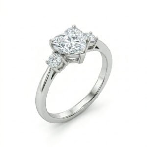 טבעת לב לבן