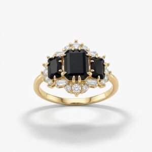 טבעת בסגנון וינטג׳ שלוש מוסקטיר