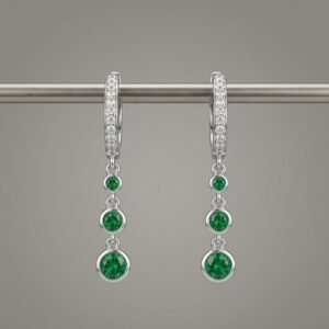 עגילי 3 אבנים