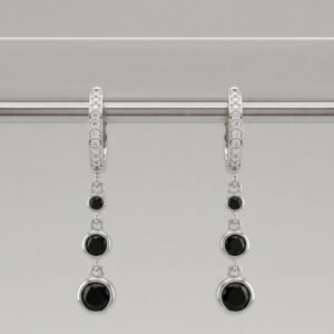 עגילי 3 אבנים