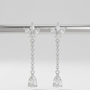 עגילי לוטוס תלוי