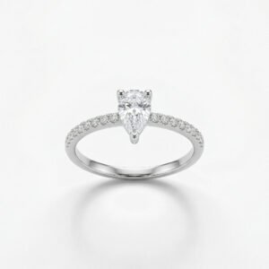 טבעת סוליטר טיפה