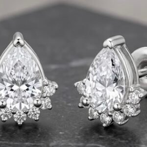 עגילי טיפה צמודים