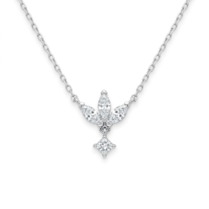 שרשרת לוטוס משובץ