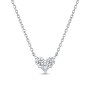 שרשרת לב 3 אבני זרקון