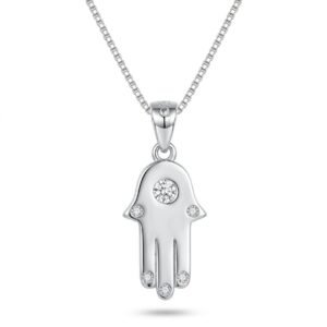 תליון חמסה 6 זרקונים