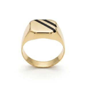 טבעת חותם פסים